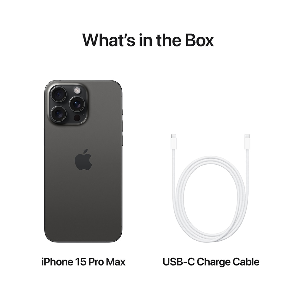 Telefon APPLE iPhone 15 Pro Max 5G, 256GB, Black Titanium