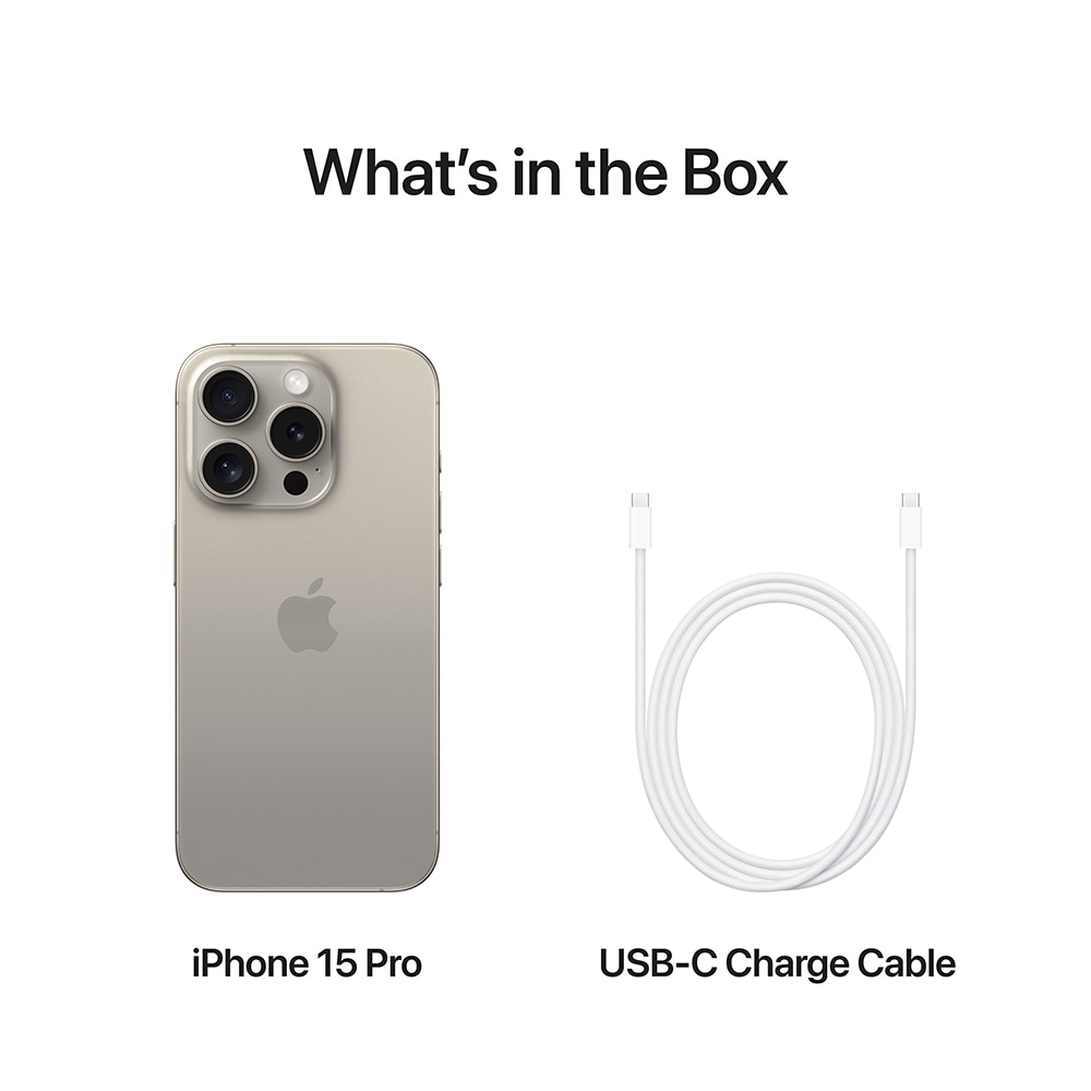 Telefon APPLE iPhone 15 Pro 5G, 256GB, Natural Titanium