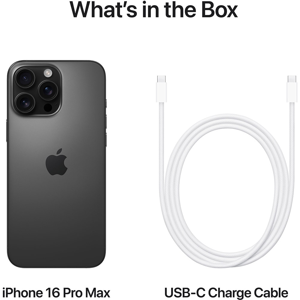 Telefon APPLE iPhone 16 Pro Max 5G, 512GB, Black Titanium