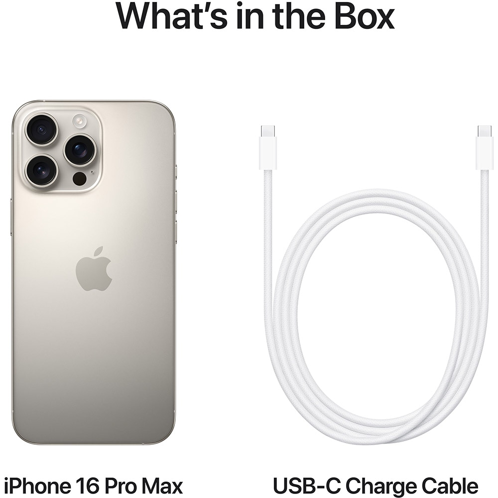 Telefon APPLE iPhone 16 Pro Max 5G, 512GB, Natural Titanium