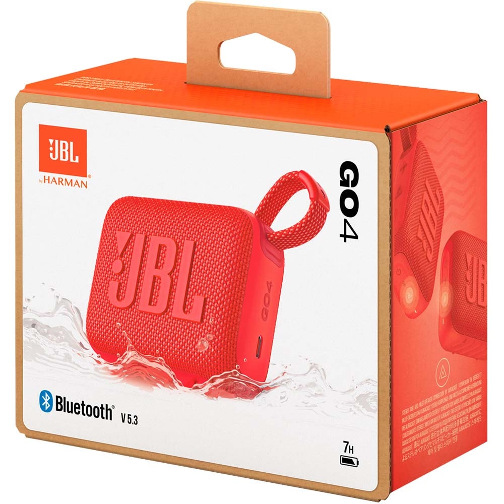 Boxa portabila JBL Go 4, Bluetooth, IP67, rosu