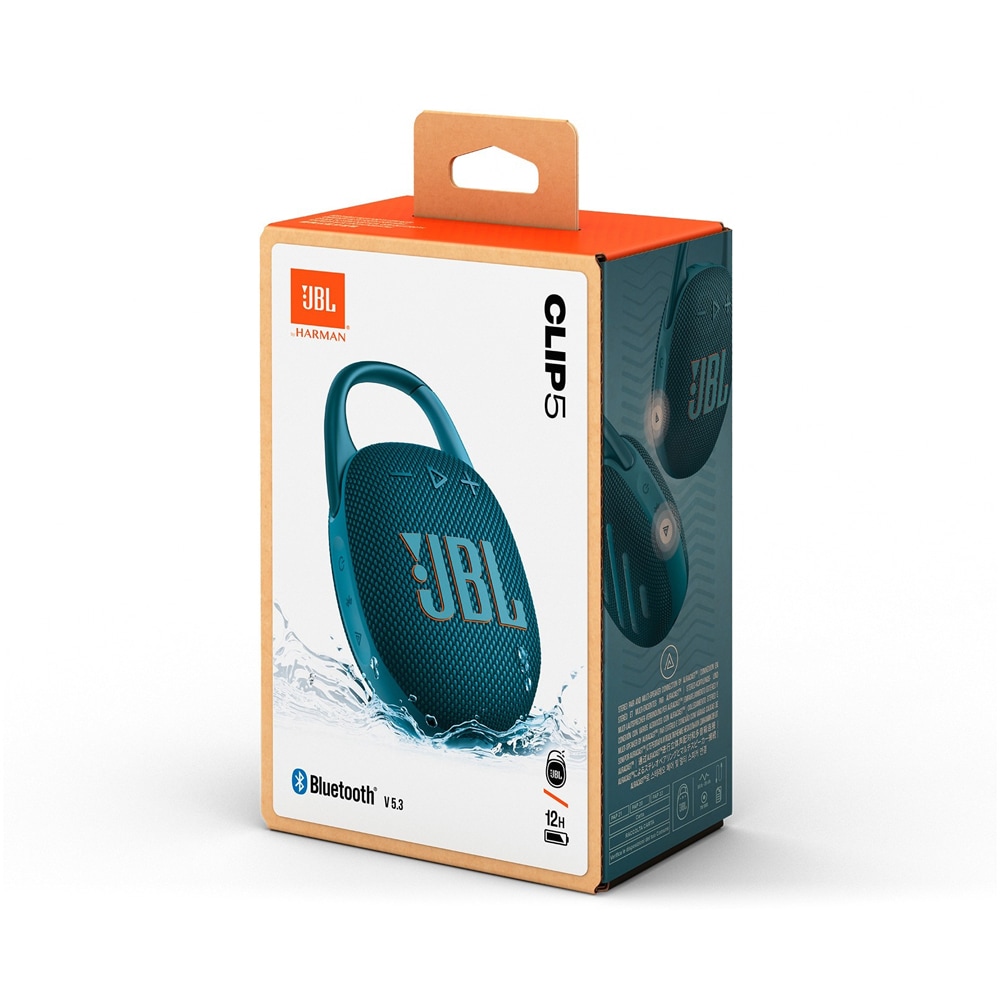 Boxa portabila JBL Clip 5, Bluetooth, IP67, Auracast, negru