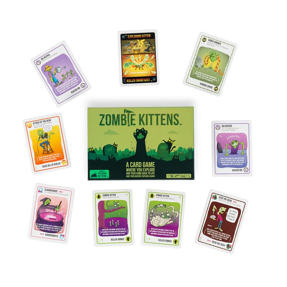 Joc de societate EXPLODING KITTENS Zombie EKIEK10RO, 7 ani+, 2-5 jucatori