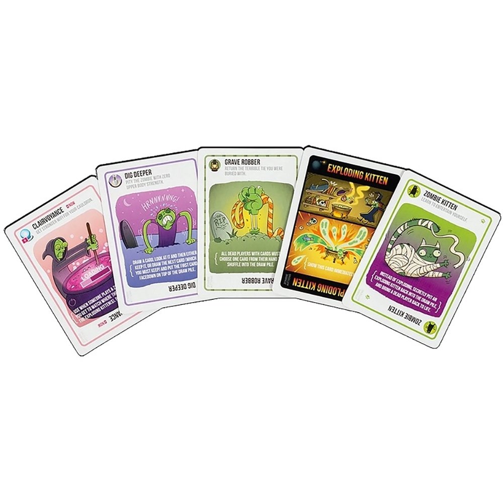 Joc de societate EXPLODING KITTENS Zombie EKIEK10RO, 7 ani+, 2-5 jucatori