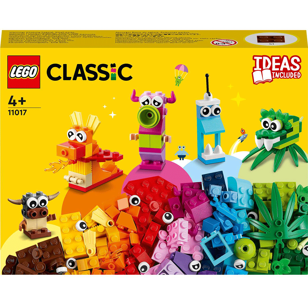 LEGO Classic: Monstri creativi 11017, 4 ani+, 140 piese