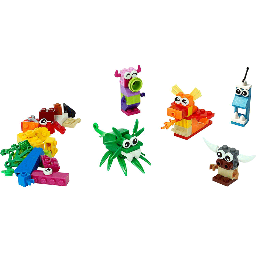 LEGO Classic: Monstri creativi 11017, 4 ani+, 140 piese