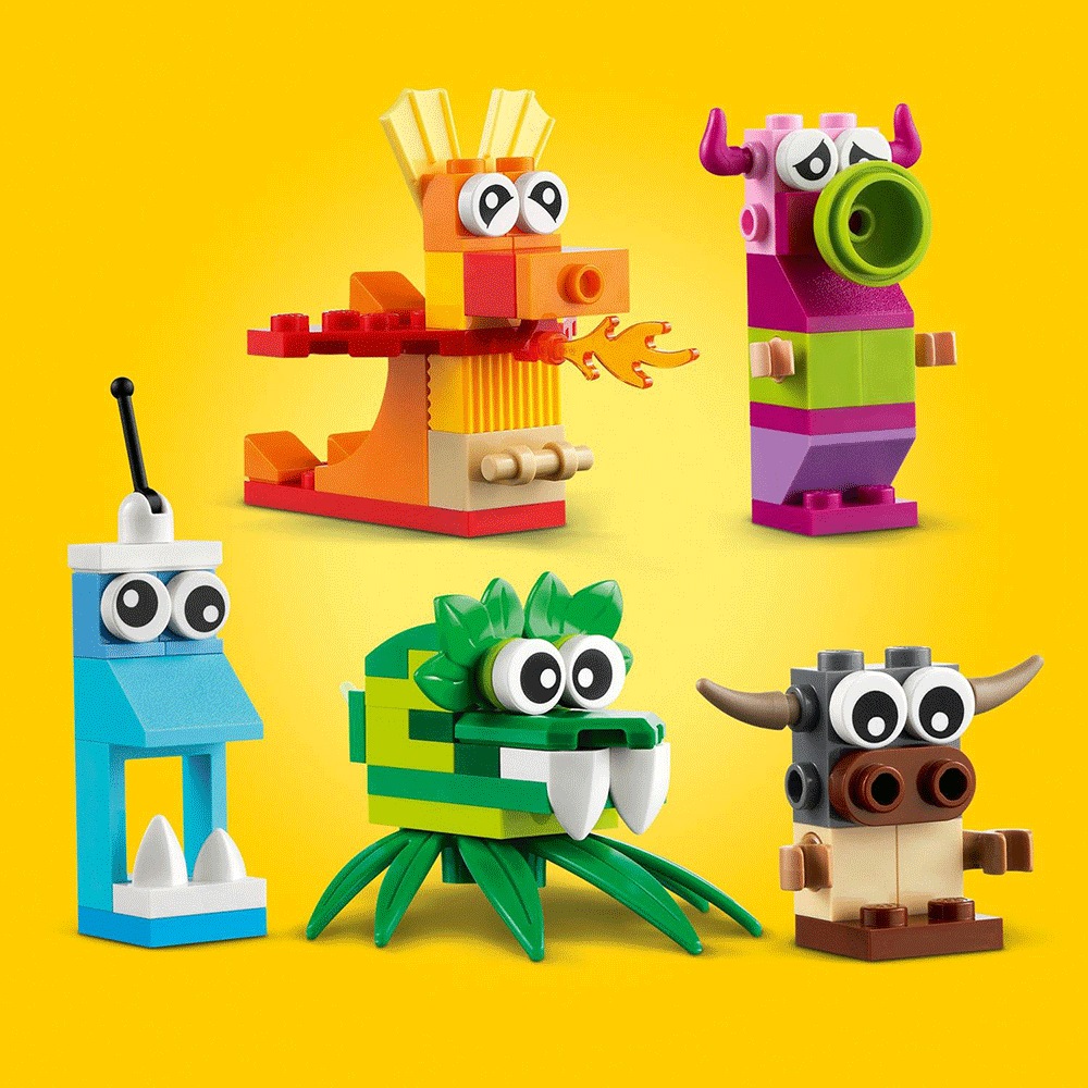 LEGO Classic: Monstri creativi 11017, 4 ani+, 140 piese