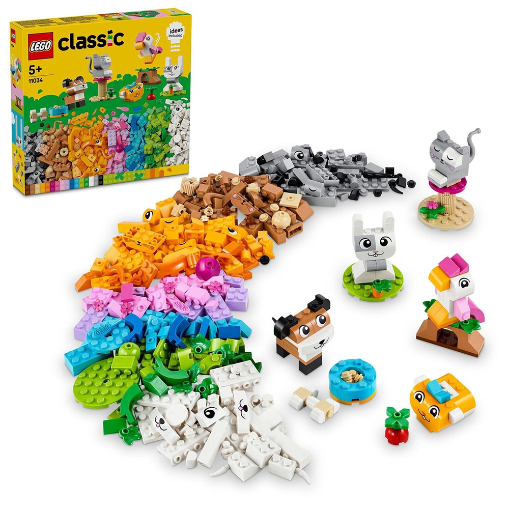 LEGO Classic: Animalute creative 11034, 5 ani+, 450 piese