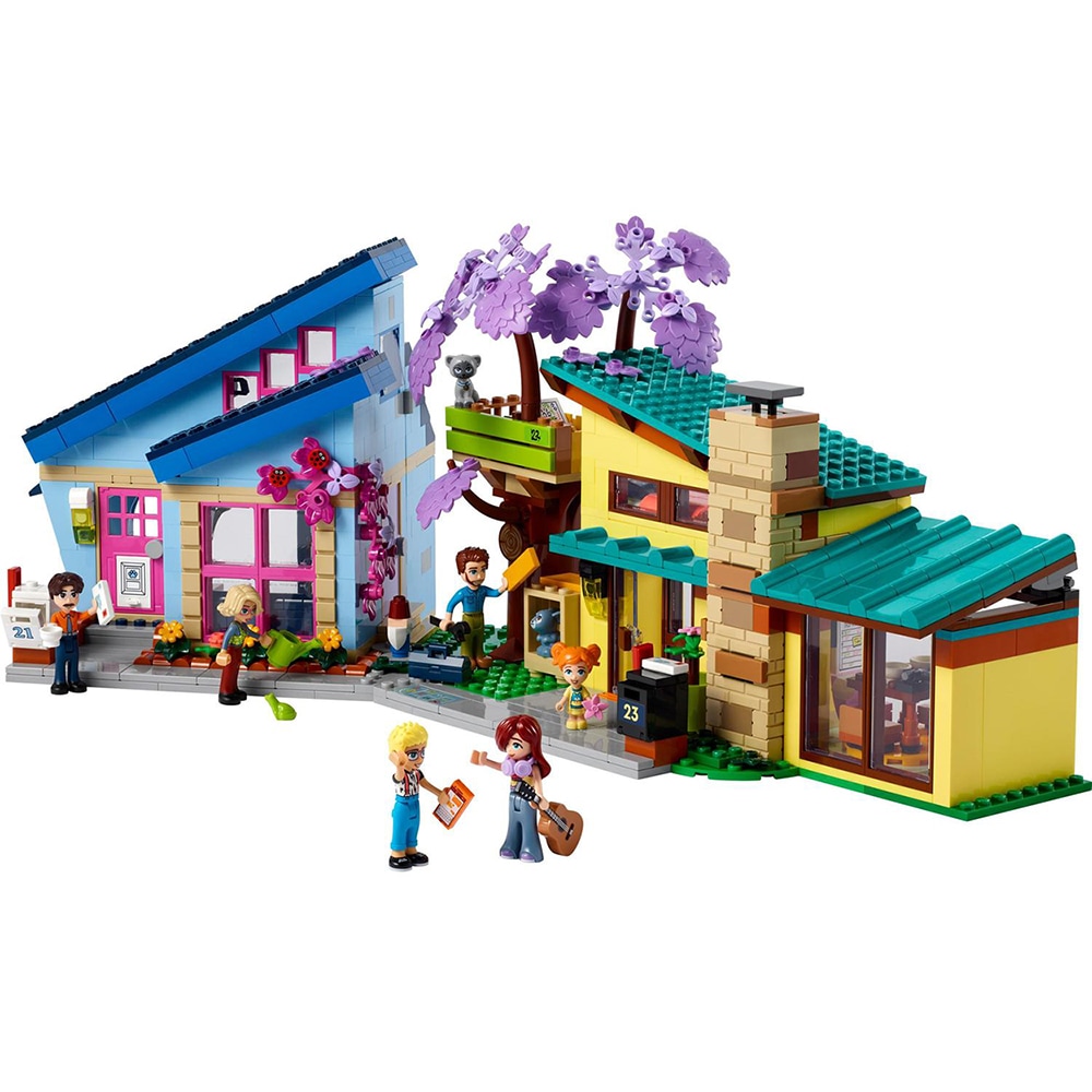 LEGO Friends: Casele familiale ale lui Olly si Paisley 42620, 7 ani+, 1126 piese