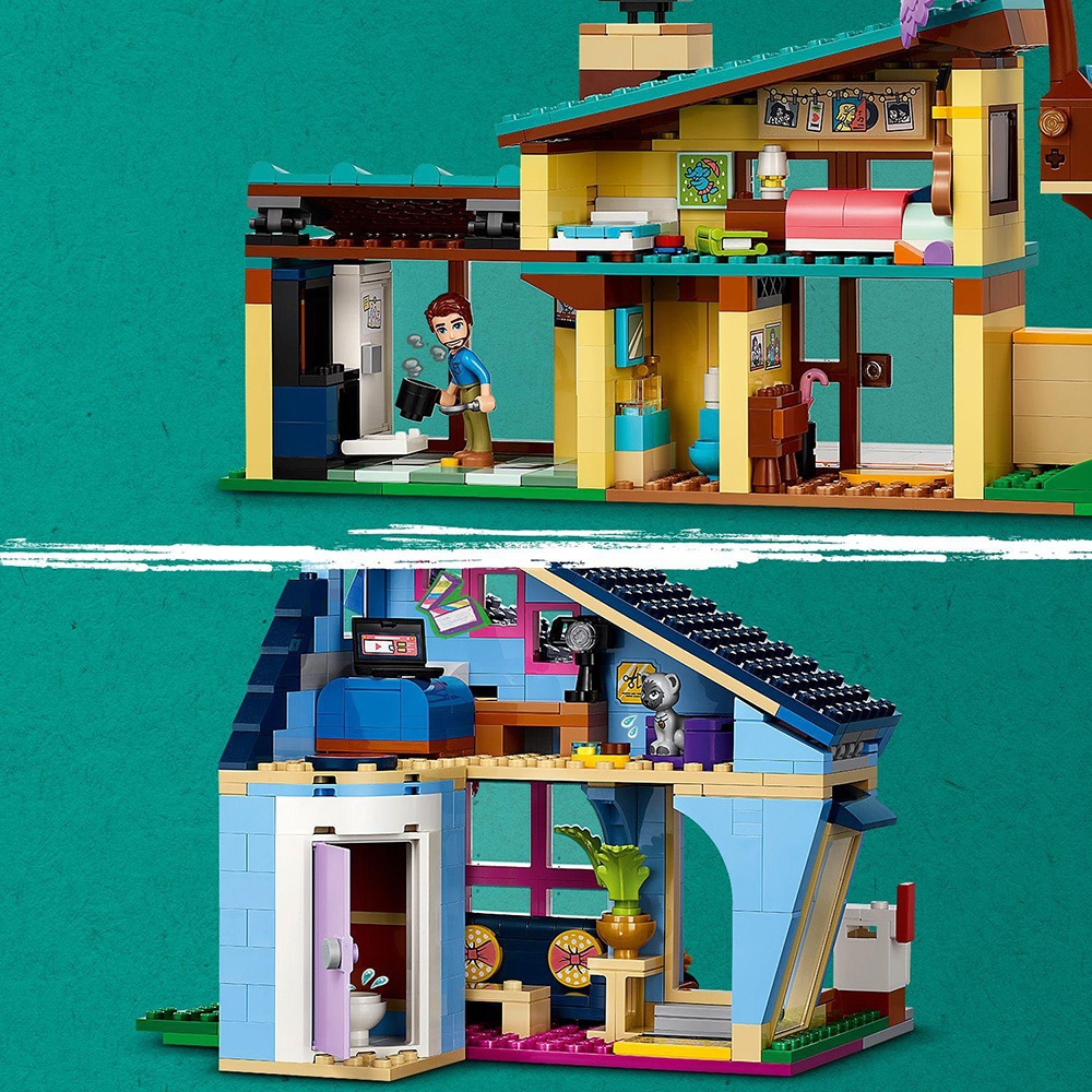 LEGO Friends: Casele familiale ale lui Olly si Paisley 42620, 7 ani+, 1126 piese