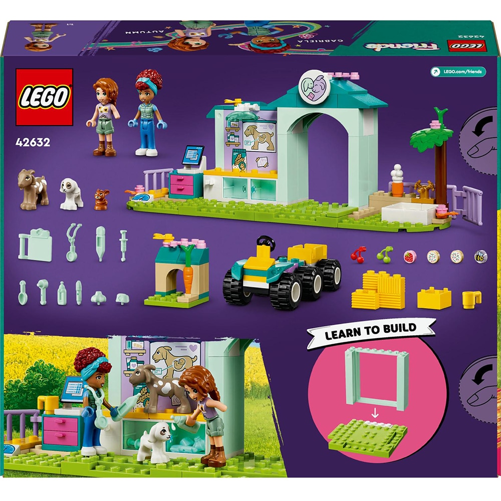 LEGO Friends: Clinica veterinara pentru animale de ferma 42632, 4 ani+, 161 piese