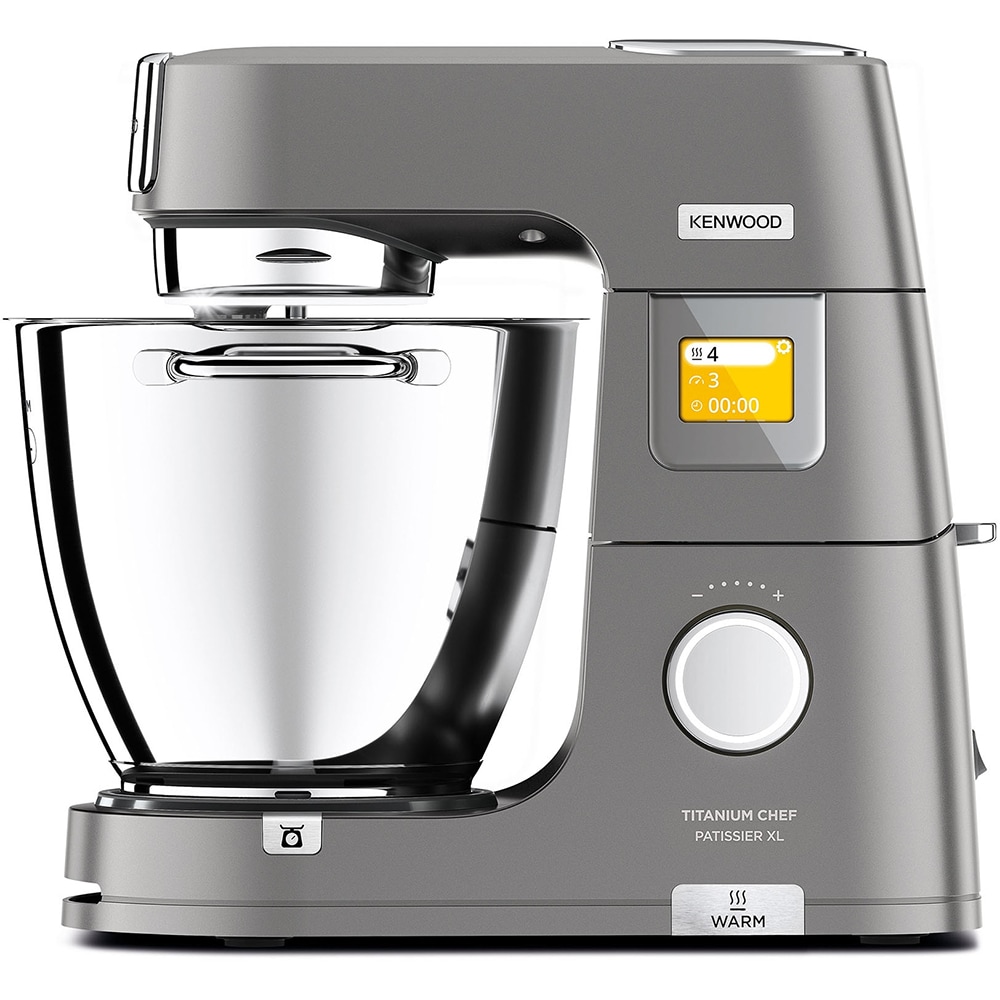 Robot de bucatarie KENWOOD Titanium Chef Patissier XL KWL90.004SI, vas 7l, 1400W, 13 trepte viteza, argintiu