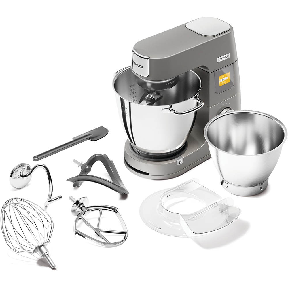 Robot de bucatarie KENWOOD Titanium Chef Patissier XL KWL90.004SI, vas 7l, 1400W, 13 trepte viteza, argintiu