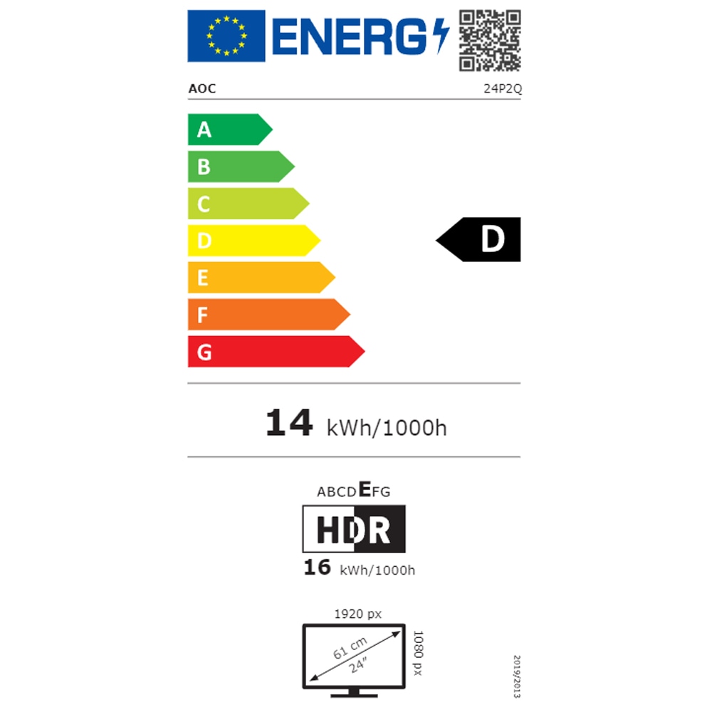 Monitor LED IPS AOC 24P2Q, 23.8" Full HD, 75Hz, AdaptiveSync, negru