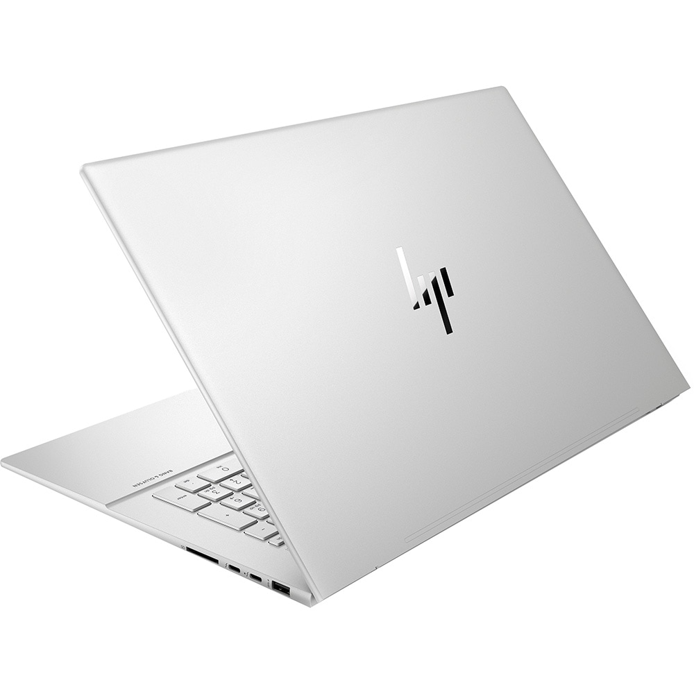 Laptop HP Envy 17-cr0020nn, Intel Core i7-1255U pana la 4.7GHz, 17.3" 4K, 16GB, SSD 512GB, Intel Iris Xe Graphics, Windows 11 Pro, argintiu