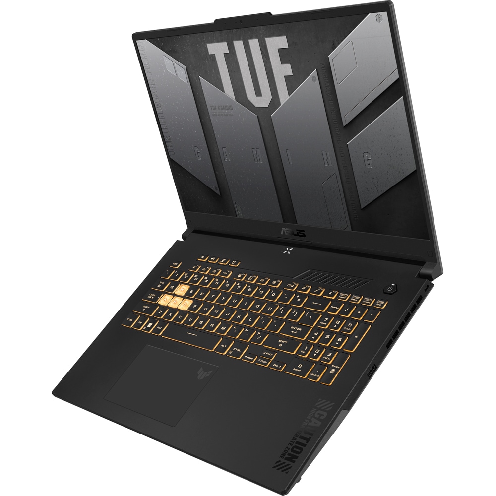 Laptop Gaming ASUS TUF F17 FX707ZC4-HX097, Intel Core i5-12500H pana la 4.5GHz, 17.3" Full HD, 16GB, SSD 512GB, NVIDIA GeForce RTX 3050 4GB, Free DOS, Mecha Gray