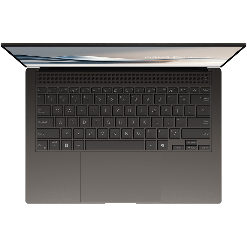 Laptop ASUS Zenbook S 14 OLED UX5406SA-PZ281X, Intel Core Ultra 7 258V pana la 4.8GHz, 14" 3K Touch, 32GB, SSD 1TB, Intel Arc Graphics, Windows 11 Pro, Zumaia Gray