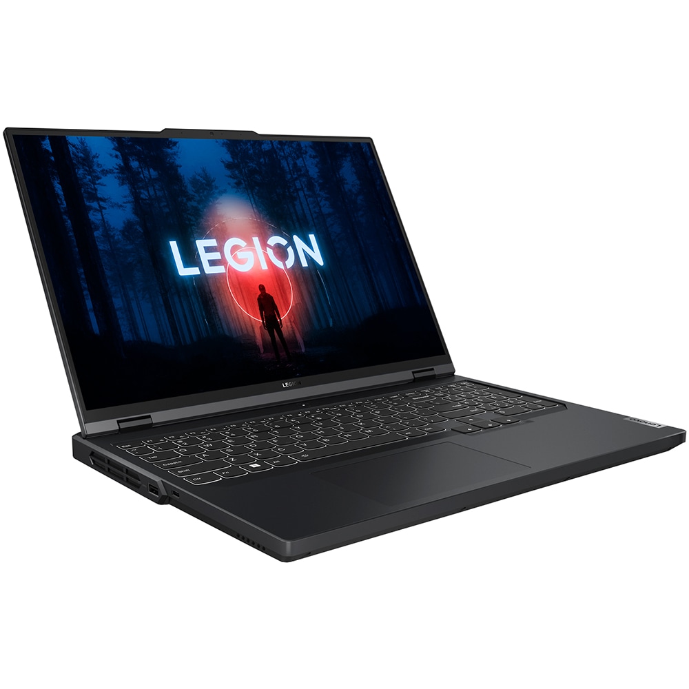 Laptop gaming LENOVO Legion Pro 5 16ARX8, AMD Ryzen 7 7745HX pana la 5.1GHz, 16" WQXGA, 32GB, SSD 1TB, NVIDIA GeForce RTX 4070 8GB, Free DOS, Onyx Grey