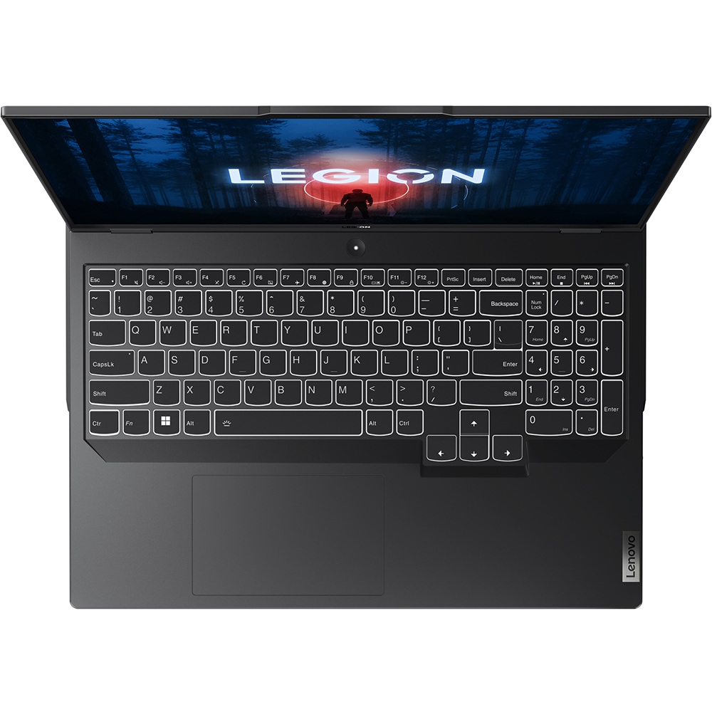 Laptop gaming LENOVO Legion Pro 5 16ARX8, AMD Ryzen 7 7745HX pana la 5.1GHz, 16" WQXGA, 32GB, SSD 1TB, NVIDIA GeForce RTX 4070 8GB, Free DOS, Onyx Grey