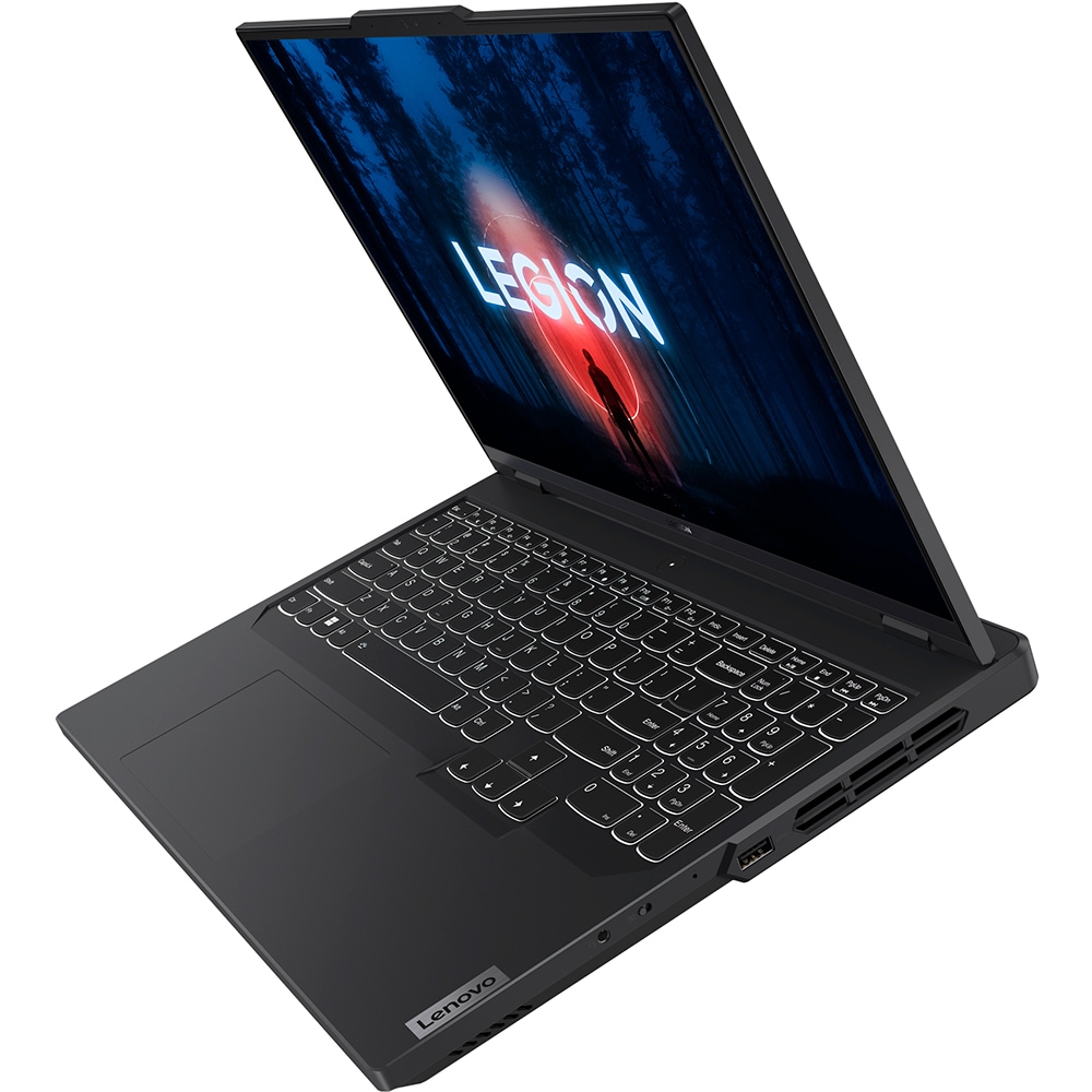 Laptop gaming LENOVO Legion Pro 5 16ARX8, AMD Ryzen 7 7745HX pana la 5.1GHz, 16" WQXGA, 32GB, SSD 1TB, NVIDIA GeForce RTX 4070 8GB, Free DOS, Onyx Grey