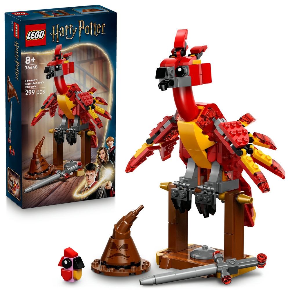 LEGO Harry Potter: Fawkes - Phoenixul lui Dumbledore 76448, 8 ani+