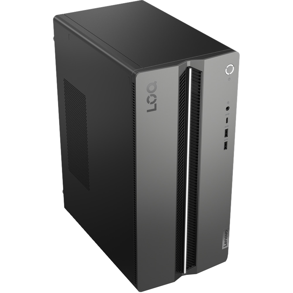 Sistem Desktop Gaming LENOVO LOQ Tower 17IRR9, Intel Core i5-14400F pana la 4.7GHz, 16GB, SSD 512GB, NVIDIA GeForce RTX 3050 6GB, Free Dos