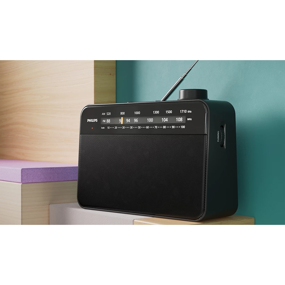 Radio portabil PHILIPS TAR2509/10, FM, AM, negru