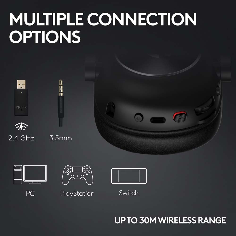 Casti Gaming Wireless LOGITECH G PRO X 2 LIGHTSPEED, 7.1 surround, multiplatforma, 3.5mm, Pink