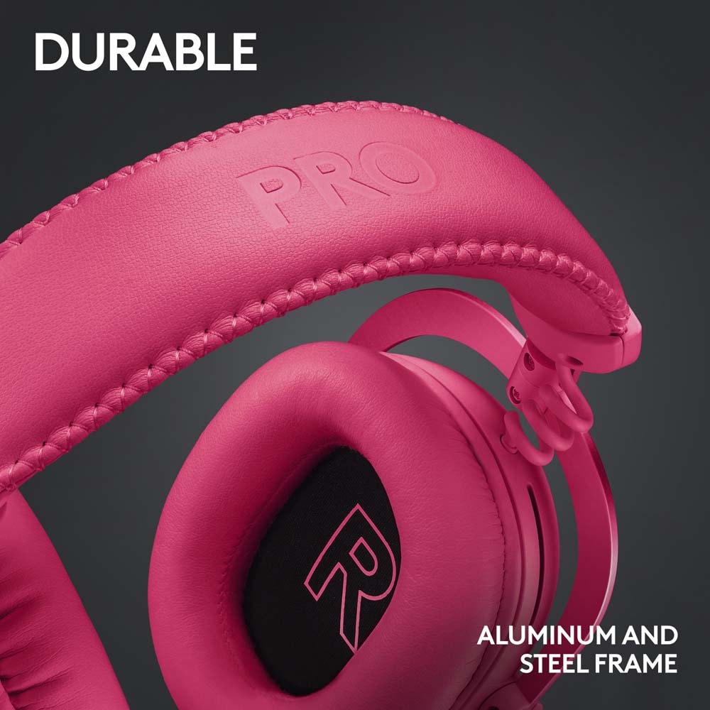 Casti Gaming Wireless LOGITECH G PRO X 2 LIGHTSPEED, 7.1 surround, multiplatforma, 3.5mm, Pink