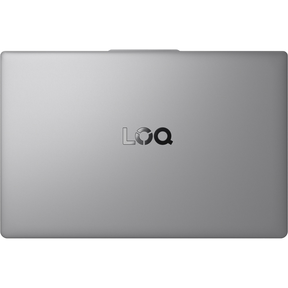 Laptop gaming LENOVO LOQ 15IAX9E, Intel Core i5-12450HX pana la 4.4GHz, 15.6" Full HD, 16GB, SSD 512GB, NVIDIA GeForce RTX 2050 4GB, Free DOS, Luna Grey