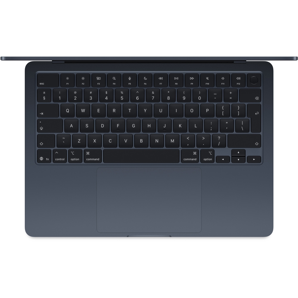 Laptop APPLE MacBook Air 13 mw123ro/a, Apple M4, 13.6" Retina Display, 16GB, SSD 256GB, 8-core GPU, macOS Sequoia, Midnight, Tastatura layout INT, Manual RO