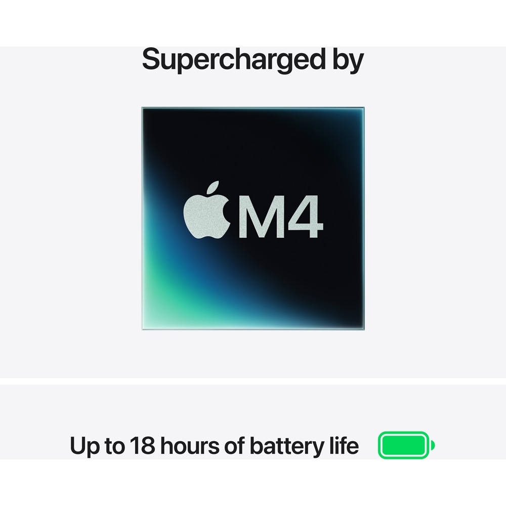 Laptop APPLE MacBook Air 13 mw123ro/a, Apple M4, 13.6" Retina Display, 16GB, SSD 256GB, 8-core GPU, macOS Sequoia, Midnight, Tastatura layout INT, Manual RO