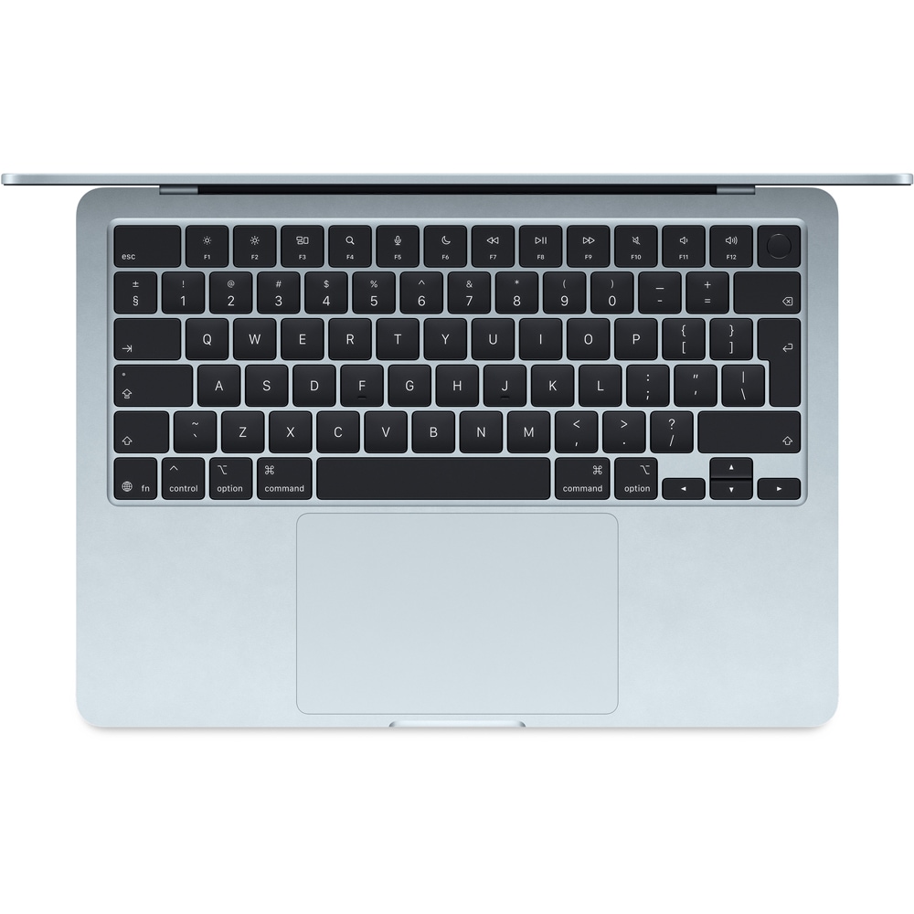 Laptop APPLE MacBook Air 13 mc6t4ro/a, Apple M4, 13.6" Retina Display, 16GB, SSD 256GB, 8-core GPU, macOS Sequoia, Sky Blue, Tastatura layout INT, Manual RO