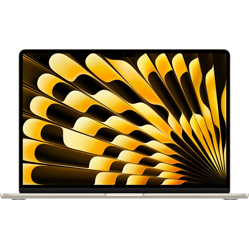 Laptop APPLE MacBook Air 15 mryr3ro/a, Apple M3, 15.3" Retina Display, 8GB, SSD 256GB, 10-core GPU, macOS Sonoma, Starlight, Tastatura layout INT