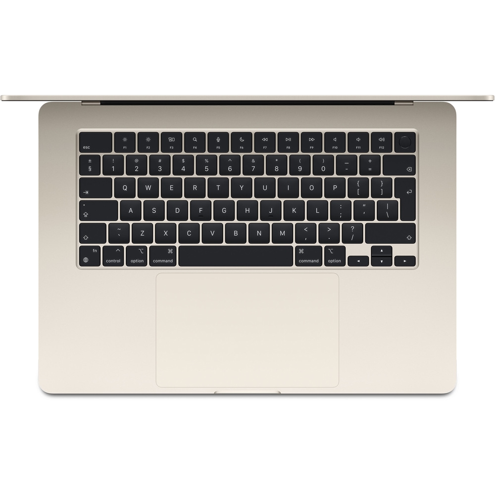 Laptop APPLE MacBook Air 15 mryr3ro/a, Apple M3, 15.3" Retina Display, 8GB, SSD 256GB, 10-core GPU, macOS Sonoma, Starlight, Tastatura layout INT