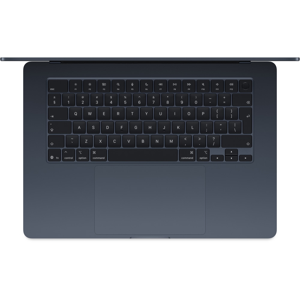Laptop APPLE MacBook Air 15 mw1l3ro/a, Apple M4, 15.3" Retina Display, 16GB, SSD 256GB, 10-core GPU, macOS Sequoia, Midnight, Tastatura layout INT, Manual RO