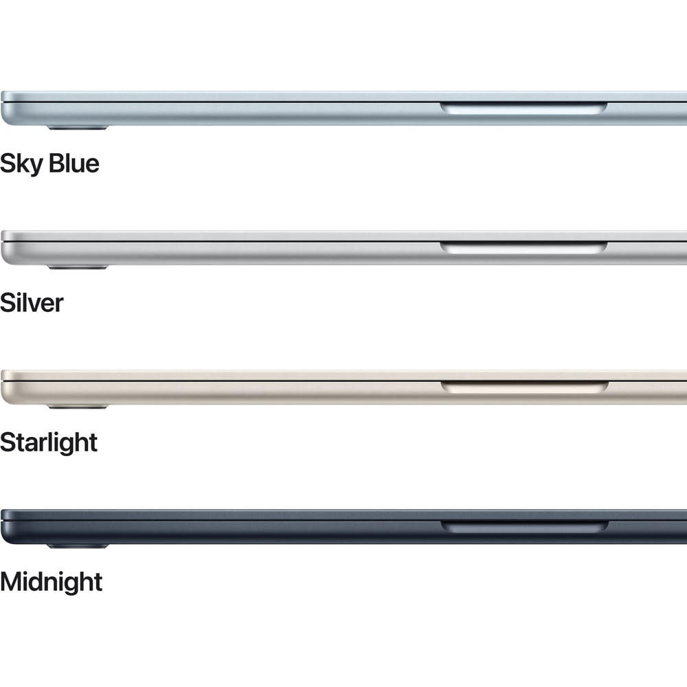 Laptop APPLE MacBook Air 15 mw1l3ro/a, Apple M4, 15.3" Retina Display, 16GB, SSD 256GB, 10-core GPU, macOS Sequoia, Midnight, Tastatura layout INT, Manual RO