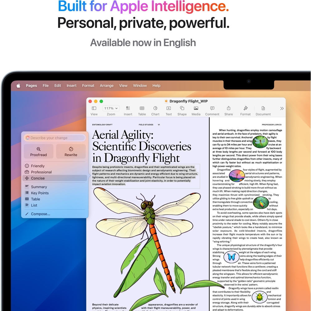 Laptop APPLE MacBook Air 15 mw1l3ro/a, Apple M4, 15.3" Retina Display, 16GB, SSD 256GB, 10-core GPU, macOS Sequoia, Midnight, Tastatura layout INT, Manual RO