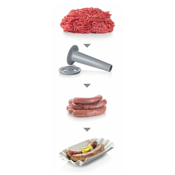 Masina de tocat carne BOSCH ProPower MFW67440, 3.5kg/min, 2000W, accesoriu carnati/feliere/razuire/kebbe, negru