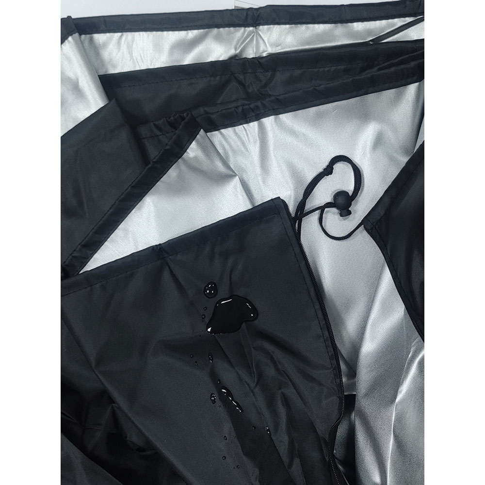 Husa protectie leagan DC01, 190 x 115 cm, negru-argintiu
