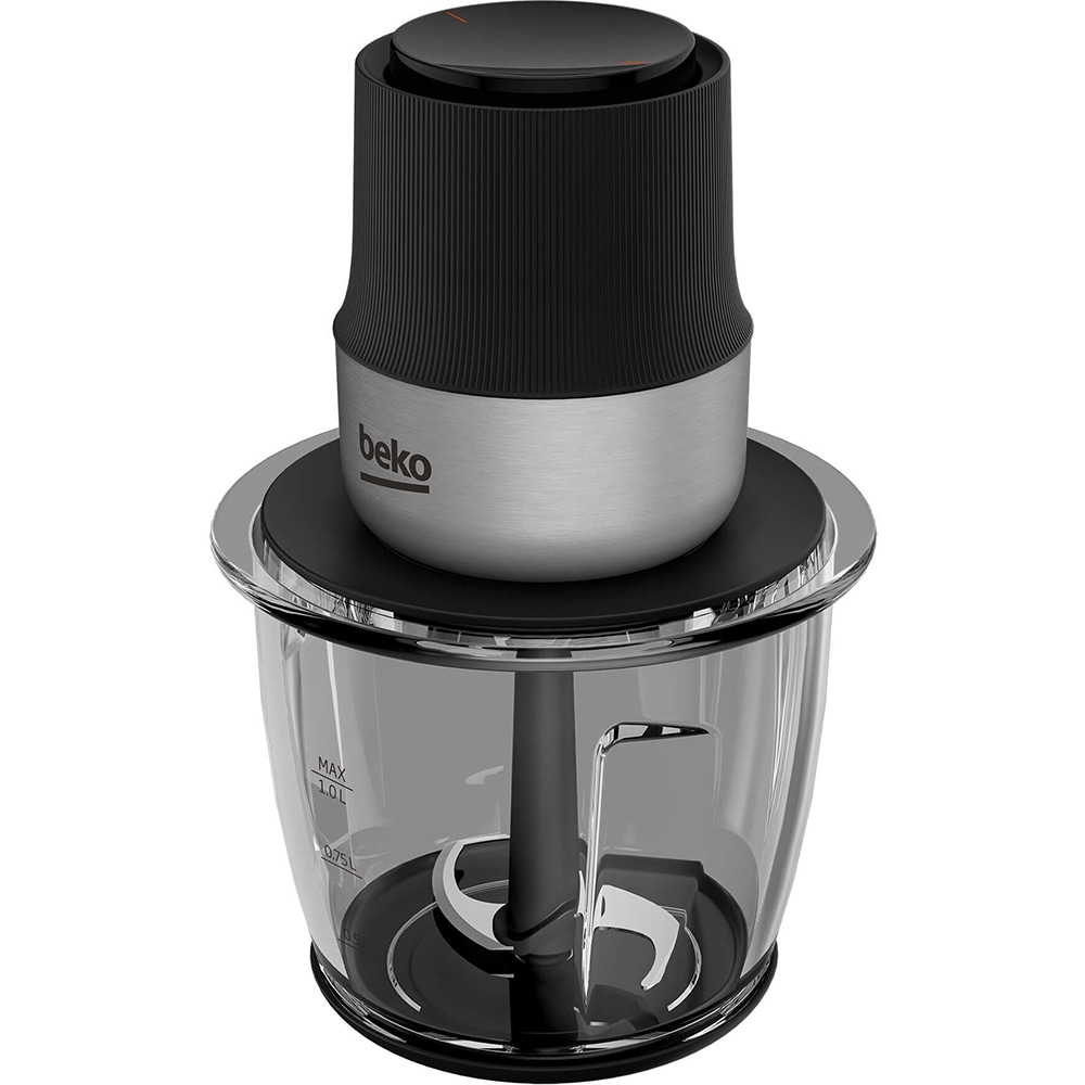 Mini tocator BEKO CHG81442BX, 1l, 400W, 2 trepte viteza, argintiu-negru