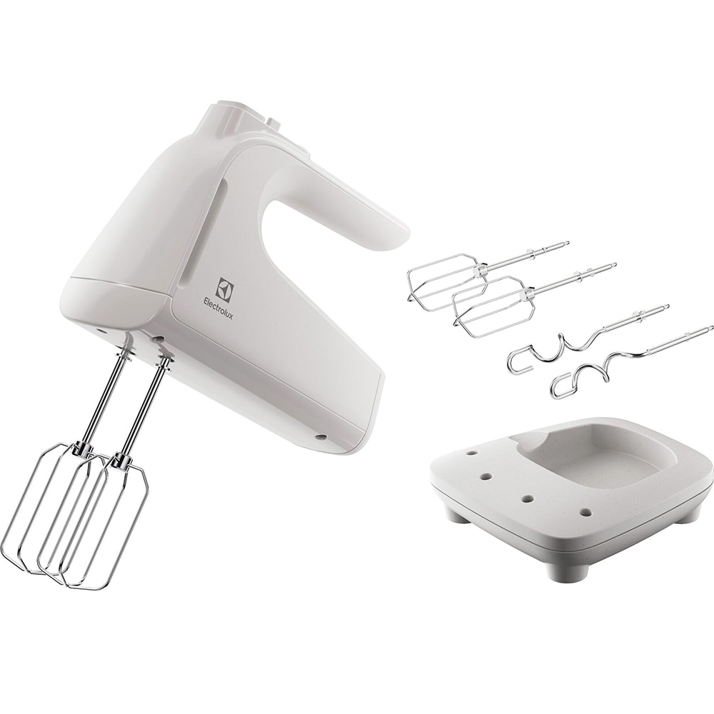 Mixer de mana ELECTROLUX EHM4W, 500W, 5 trepte viteza, alb-argintiu