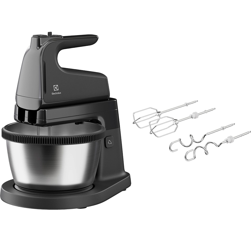 Mixer cu bol ELECTROLUX ESM4B, 3.5l, 500W, 5 trepte viteza, negru-argintiu