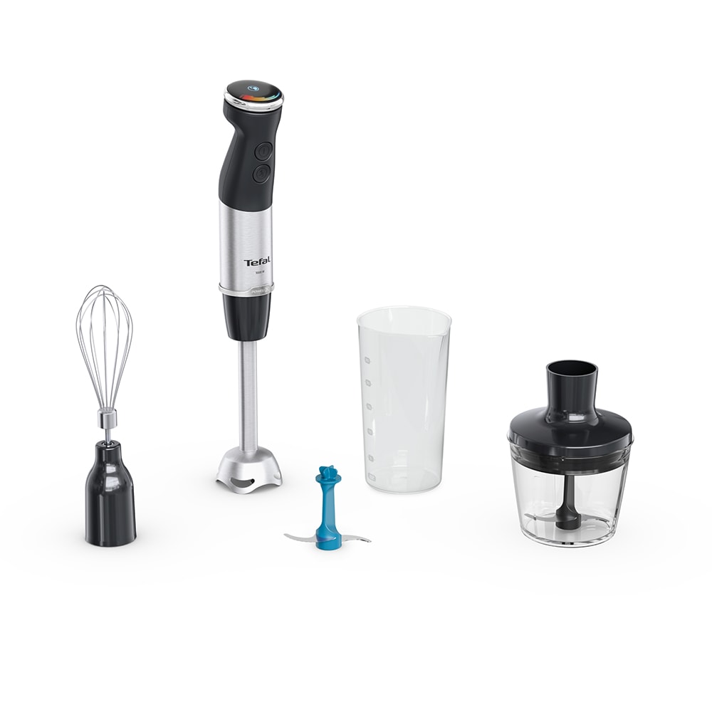 Mixer vertical TEFAL Quickchef+ HB67E830, 0.8l, 1000W, 20 trepte viteza, negru-argintiu