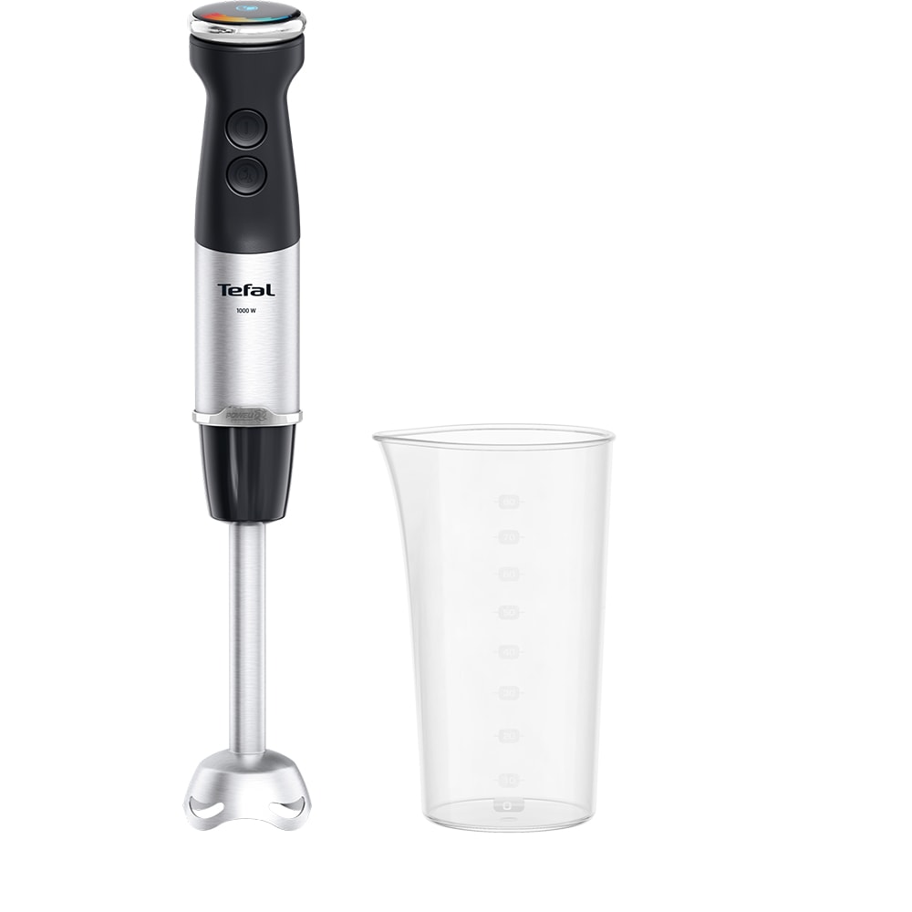 Mixer vertical TEFAL Quickchef+ HB67E830, 0.8l, 1000W, 20 trepte viteza, negru-argintiu
