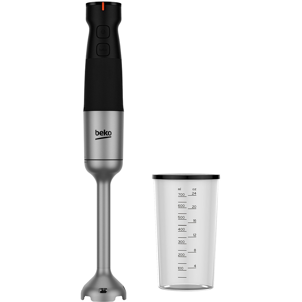 Mixer vertical BEKO HBA81762BX, 1l, 750W, 12 trepte viteza, argintiu-negru