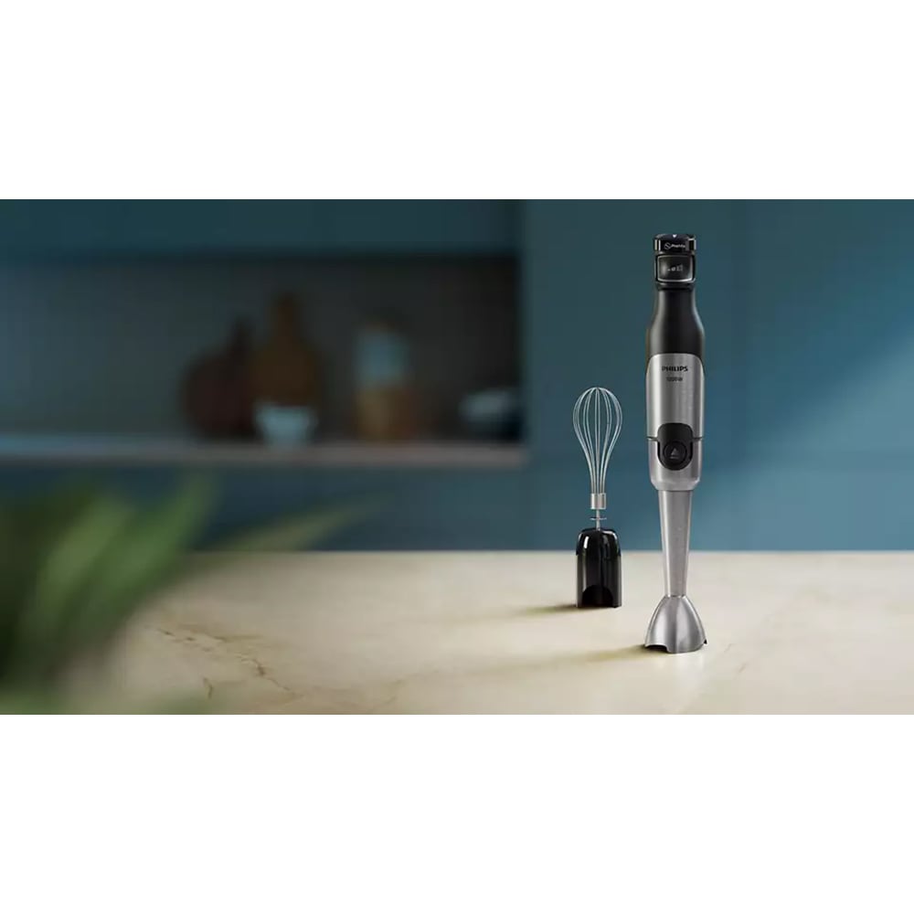 Mixer vertical PHILIPS Seria 5000 HR2682/00, 0.5l, 1200W, 2 trepte viteza, negru-argintiu