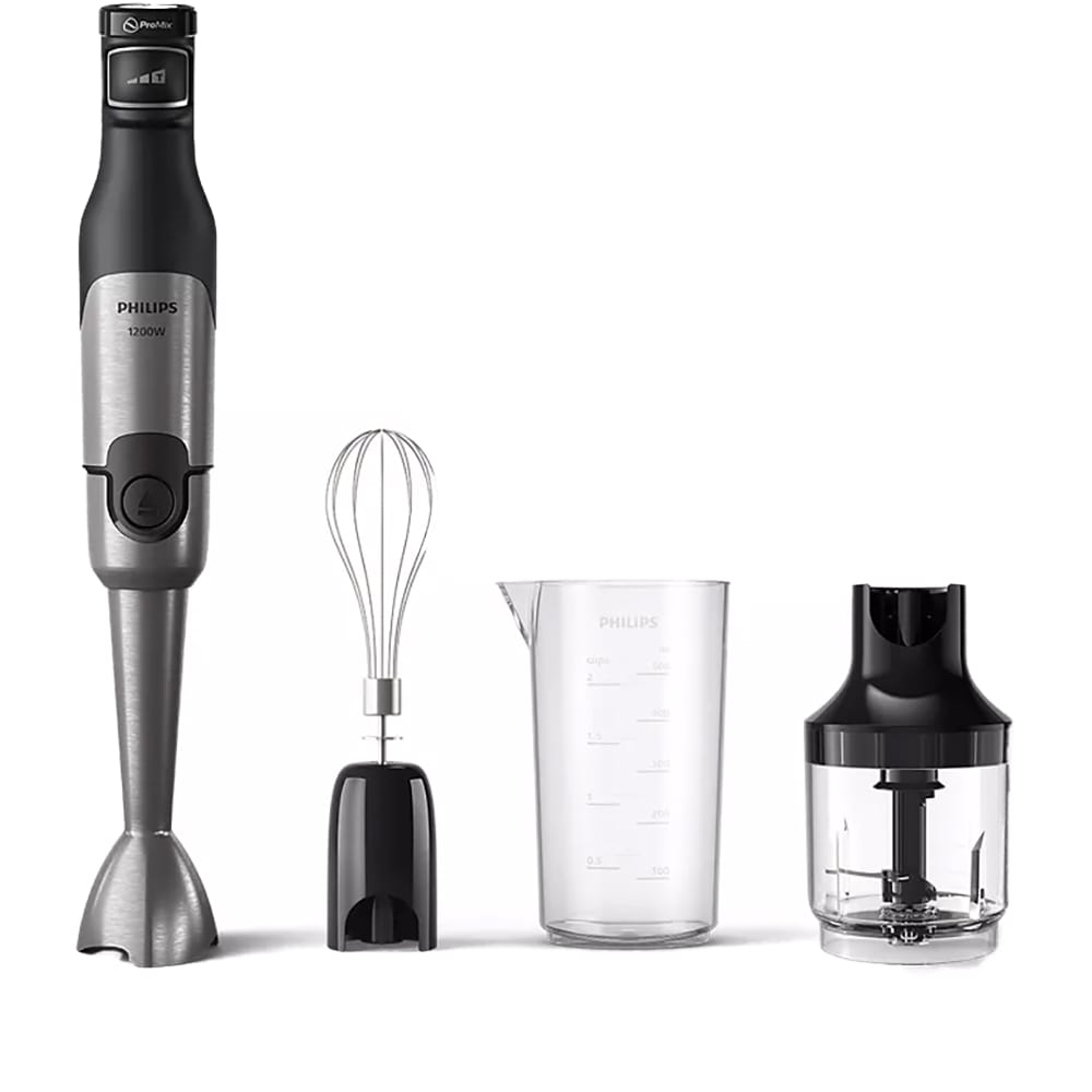 Mixer vertical PHILIPS Seria 5000 HR2683/00, 0.5l, 1200W, 2 trepte viteza, negru-argintiu