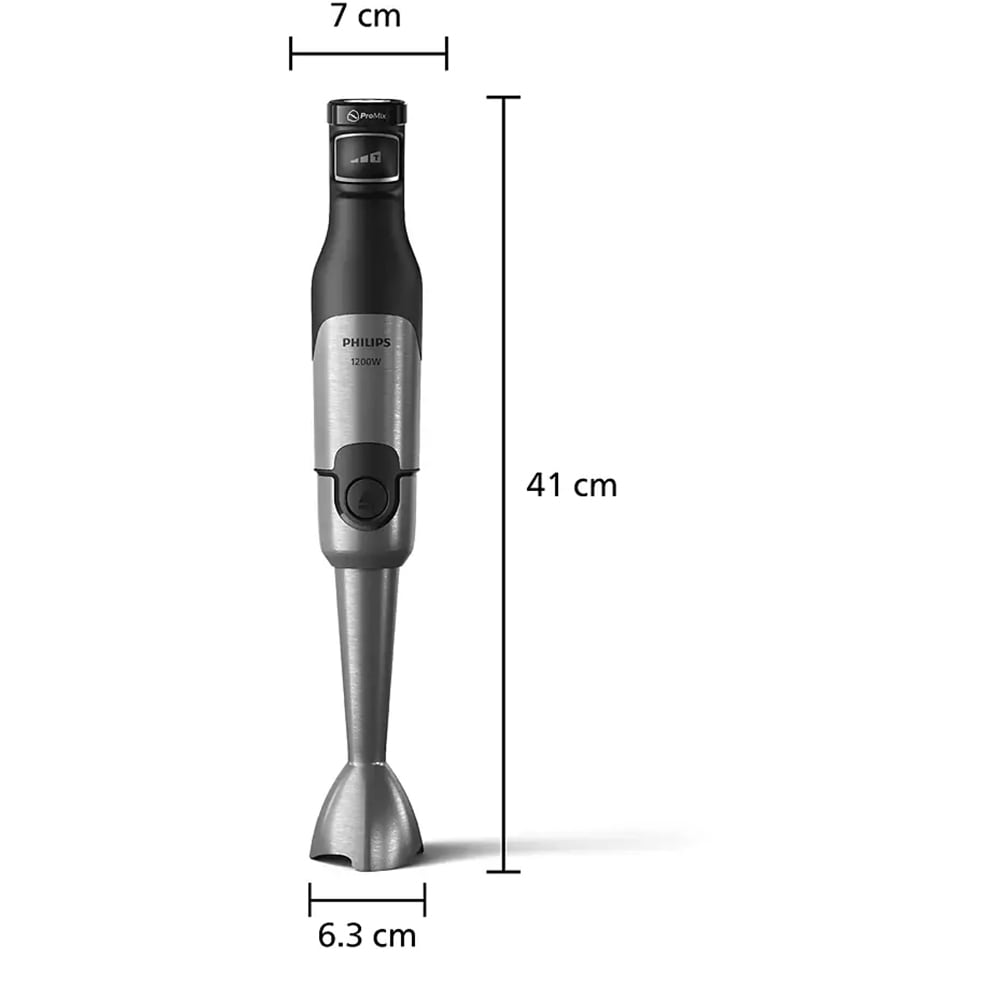 Mixer vertical PHILIPS Seria 5000 HR2683/00, 0.5l, 1200W, 2 trepte viteza, negru-argintiu