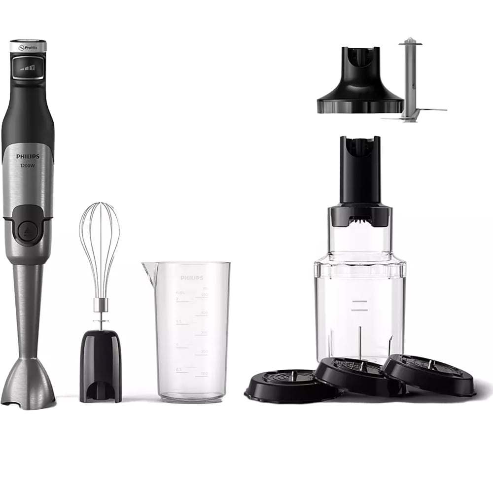 Mixer vertical PHILIPS Seria 5000 HR2684/00, 0.7l, 1200W, 2 trepte viteza, negru-argintiu